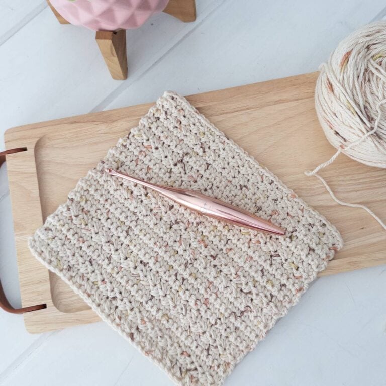 Crochet The Simply Textured Dishcloth: Free And Easy Pattern